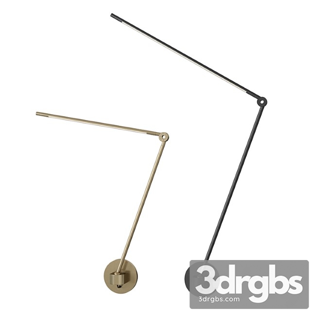 Juniper thin task lamp with wall mount