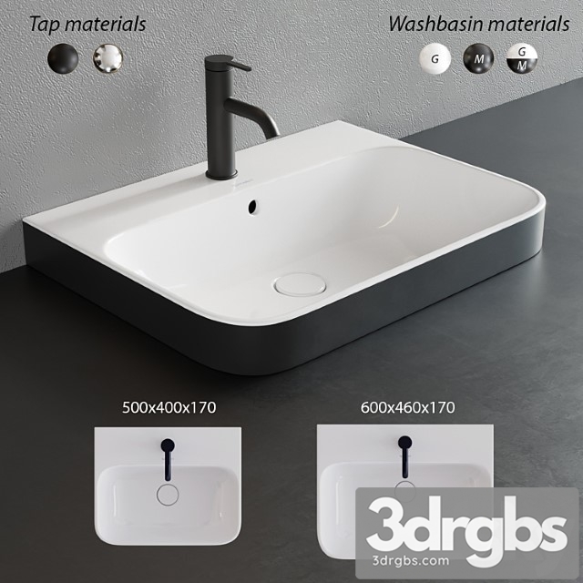 Duravit Happy D2 Plus Rectangular Washbasin