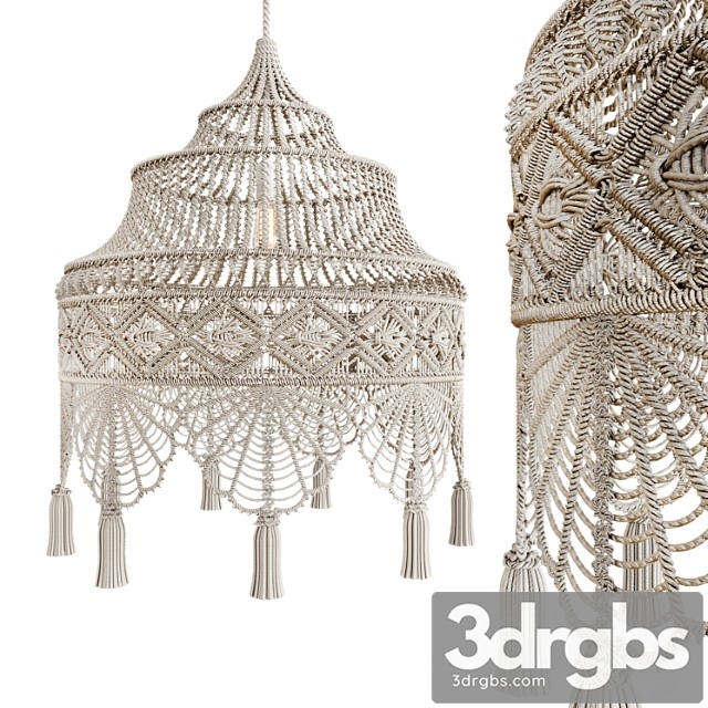 Macrame Chandelier 3