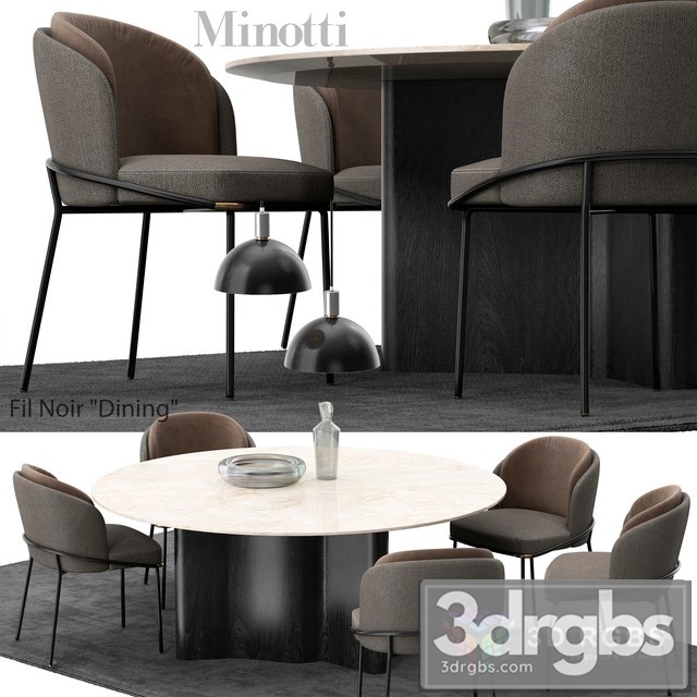 Minotti Fil Noir Set