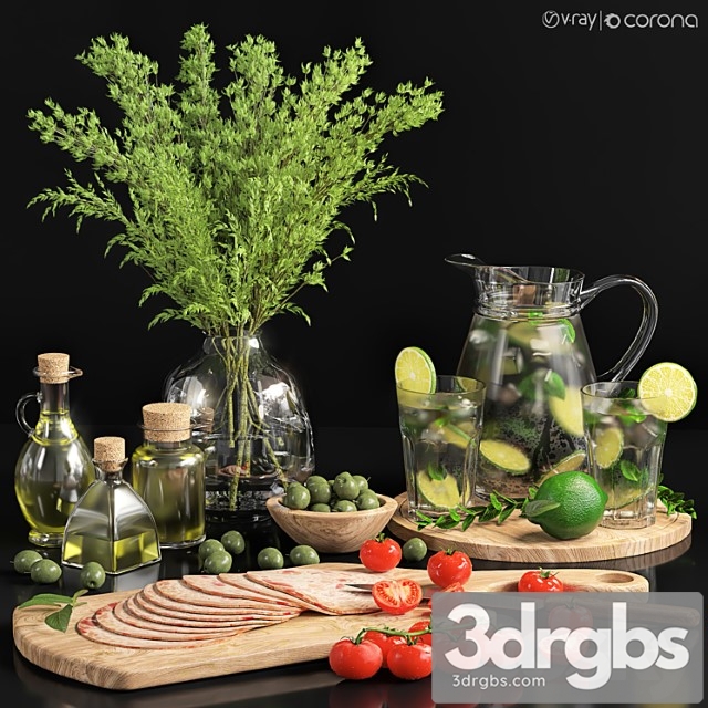 Decorative set 21 for kitchen