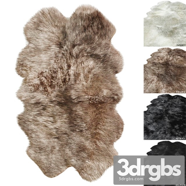 Natural sheepskin rug rh