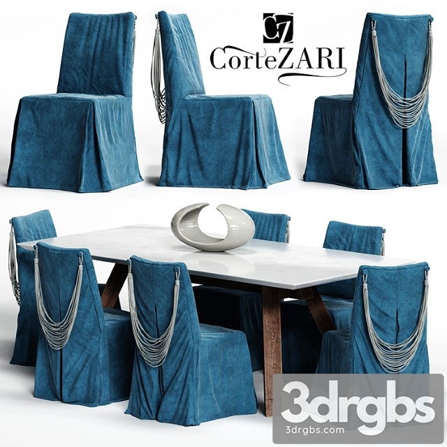 Corte zari chair and soho table 2