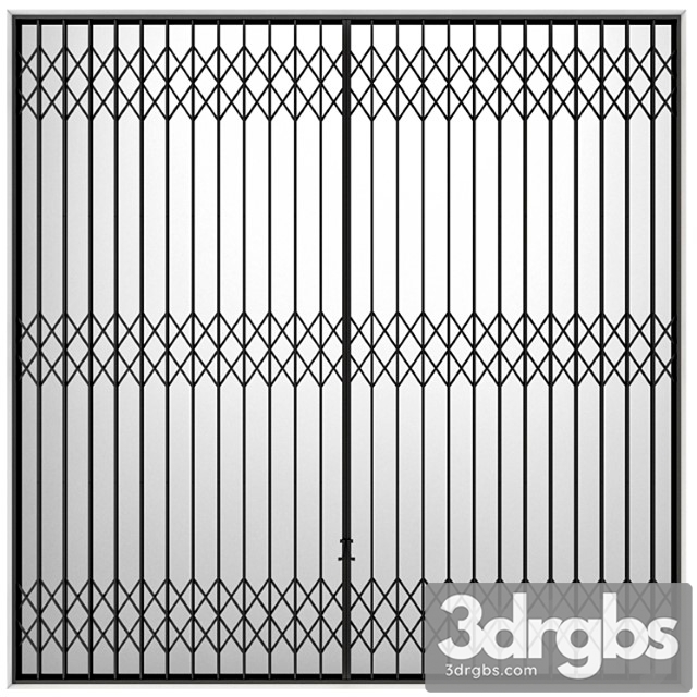 Metal sliding louver accordion type screen