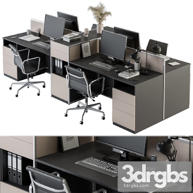 Office Furniture Employee Set 22