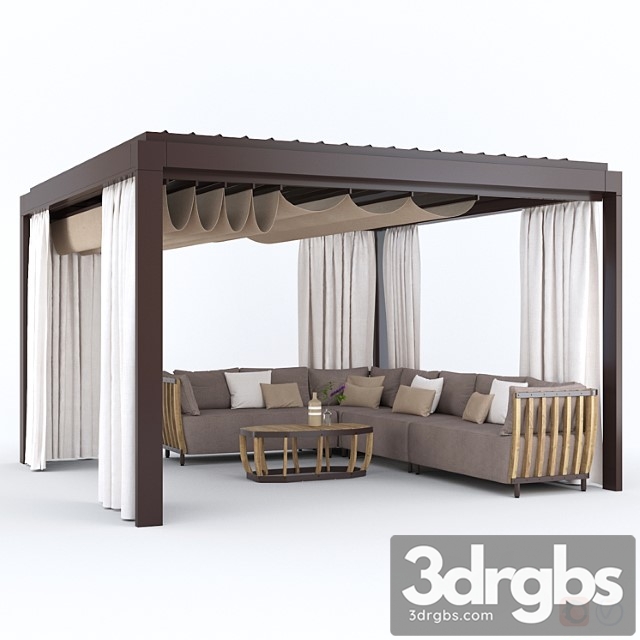 Garden Arbor With Sofa Eivissa Ethimo