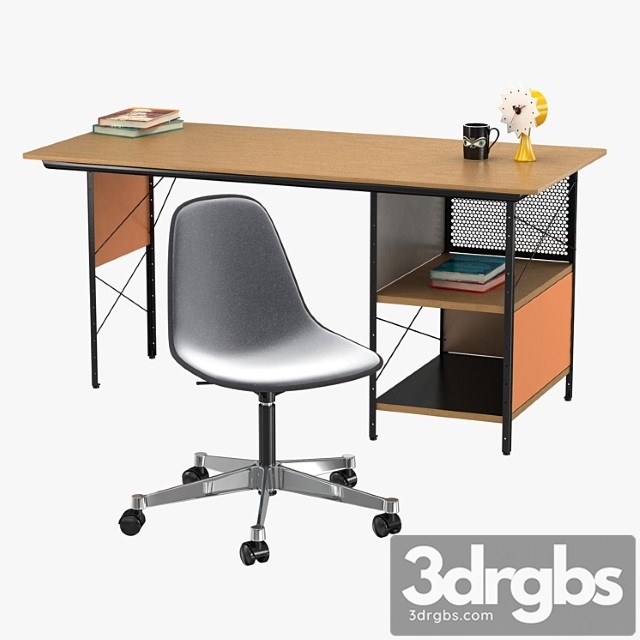 Vitra eames plastic chair and edu desk unit 2