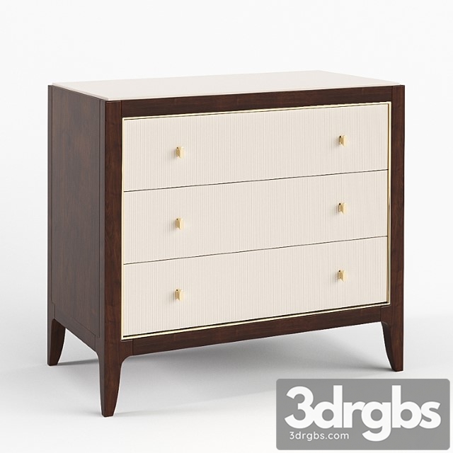 Bedside cabinet lily white caracole 2