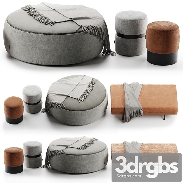 Set pouf laskasas