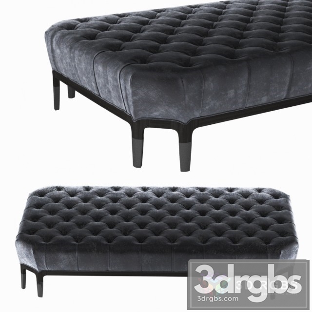 Baker Celestite Cocktail Ottoman 6188O