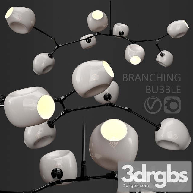 Branching bubble 8 lamps