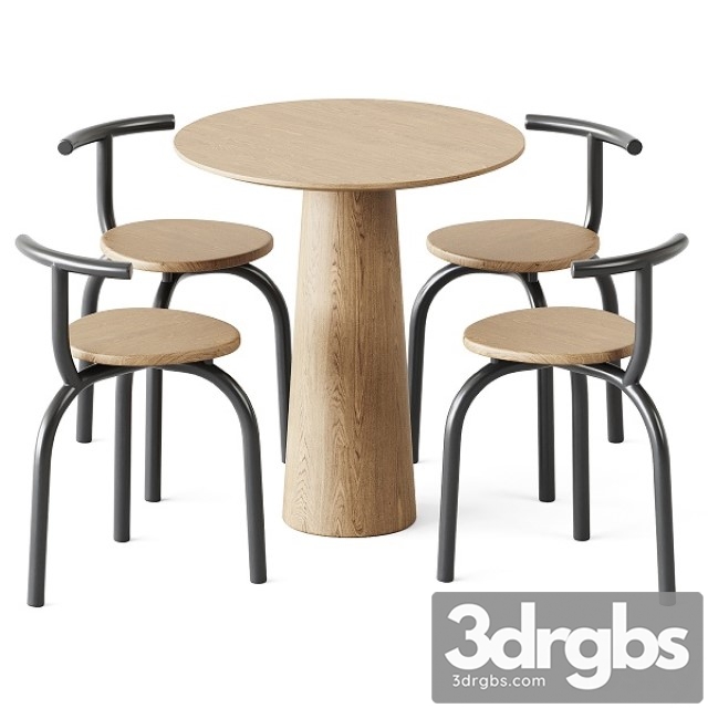 Table POV D 70 by Ton and Ogle Chair by Hayo Gebauer
