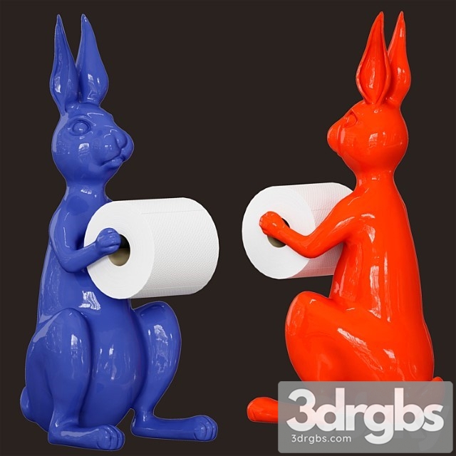 Rabbit Toilet Roll Holder