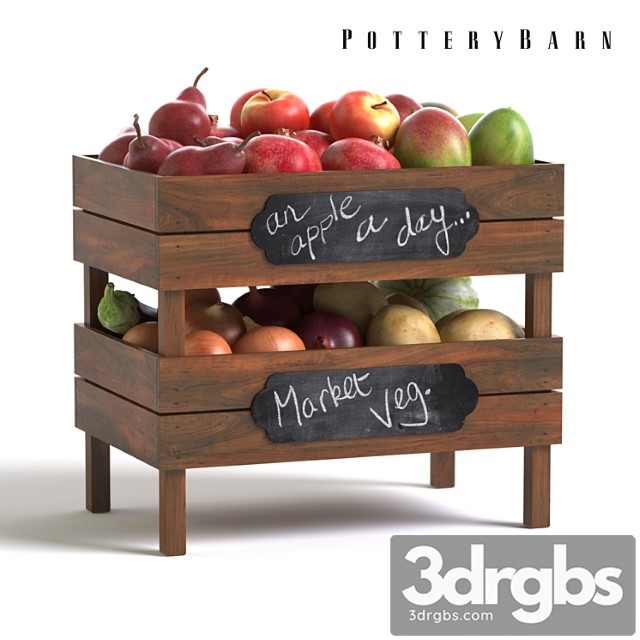 Pottery Barn Stackable Fruit and Vegetable Crates