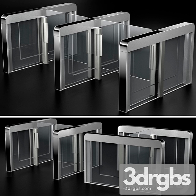 Sensor sliding gate turnstiles