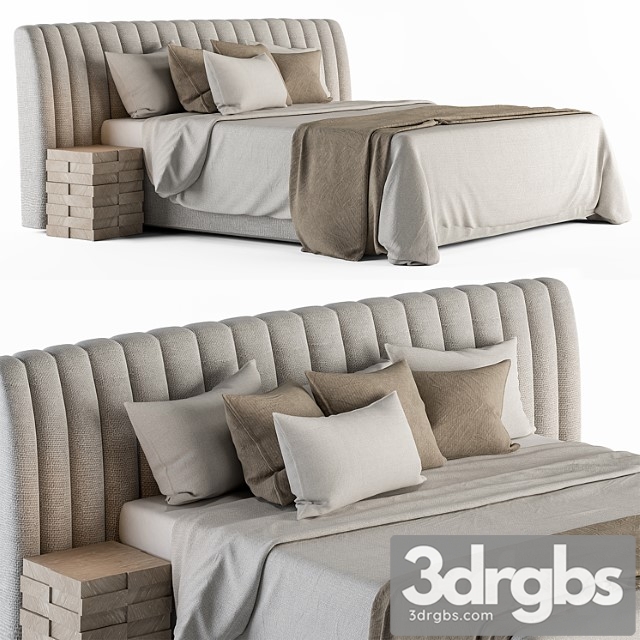 Bed set 13 - white and beige