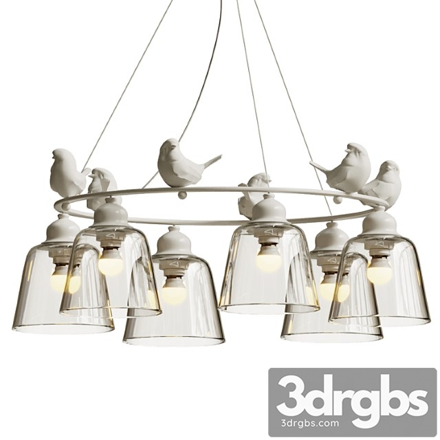 Hanging Lamp Provence Bird Chandelier