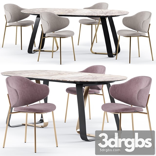 Holly dining chair and sunshine table - calligaris