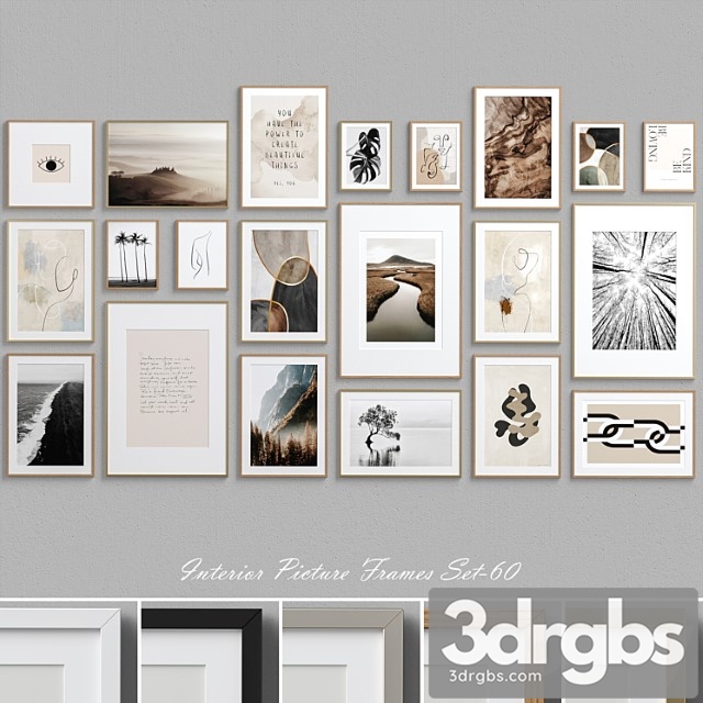 Interior picture frames set-60