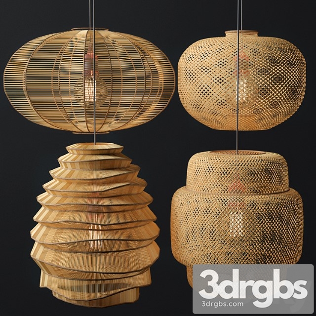 Rattan Lighting Set 7