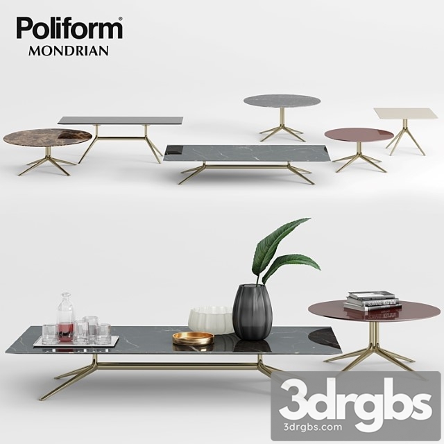 Poliform Mondrian Coffee Tables 1