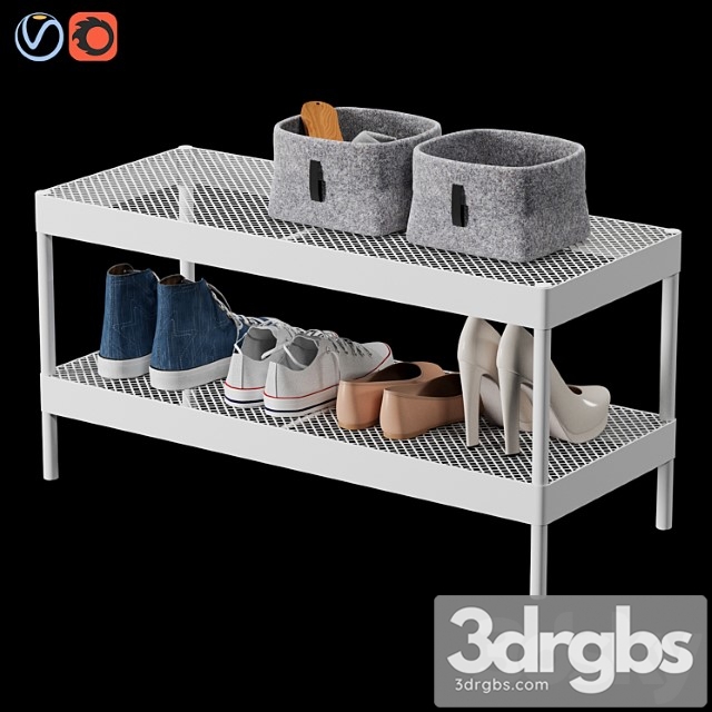 Ikea makkaper shoe rack and shoe set