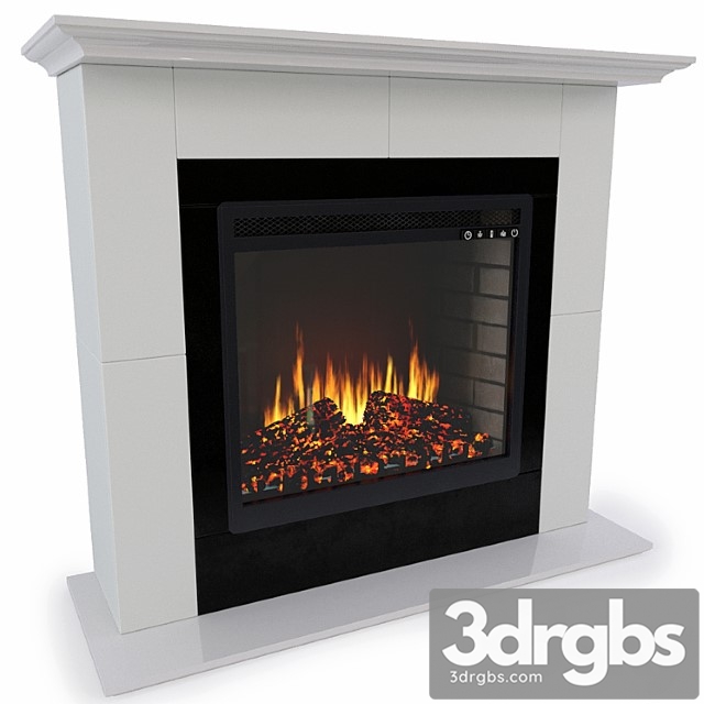 Fireplace royal flame suite alabaster with fireplace vision 23 led fx