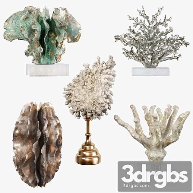 Sculptures Of Coral Reef 01