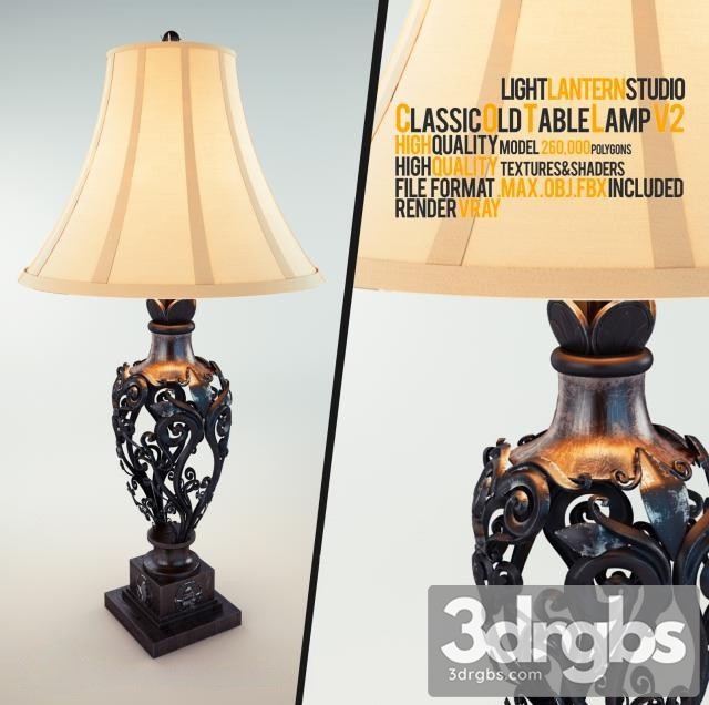 Classic Old Table Lamp V2