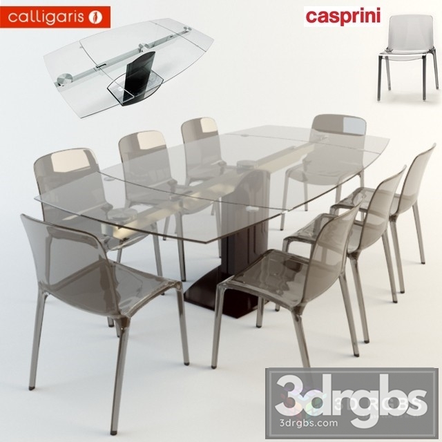 Stolstul Casprini Calligaris Table and Chair