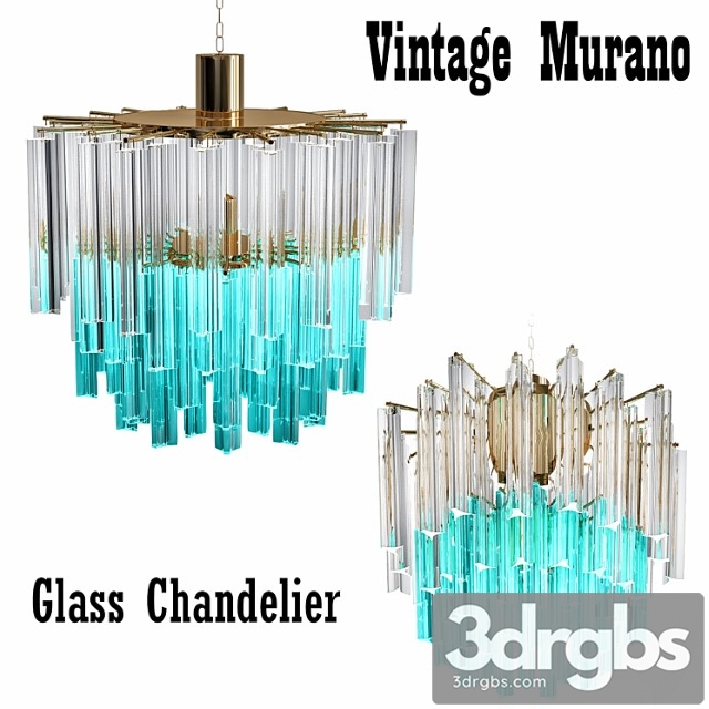 1960s vintage murano glass chandelier turquoise glass