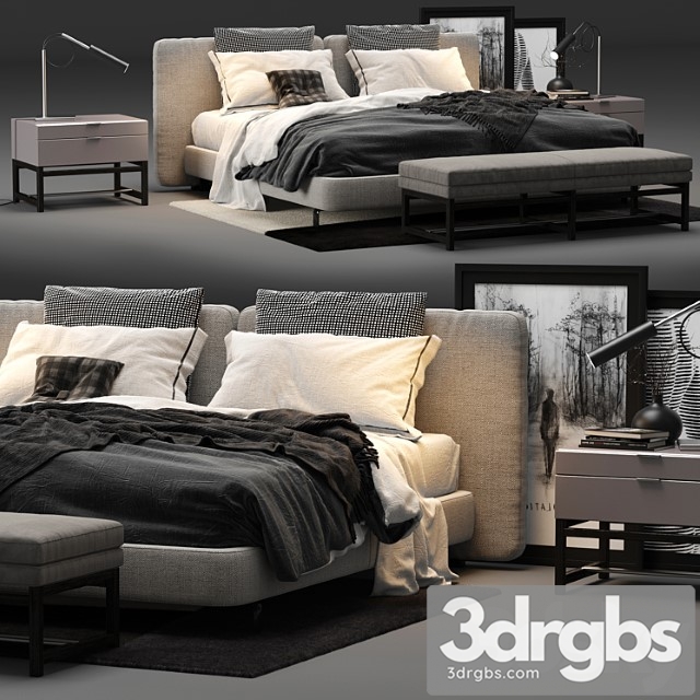 Minotti tatlin cover bed_2 2