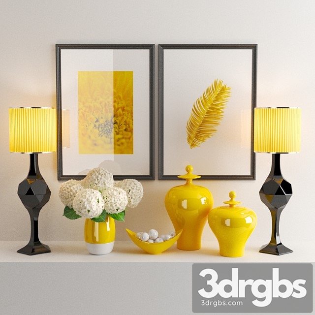 Decorative set Set 913 -yellow