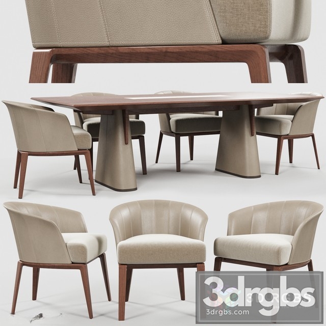 Giorgetti Aura chair Fang Table