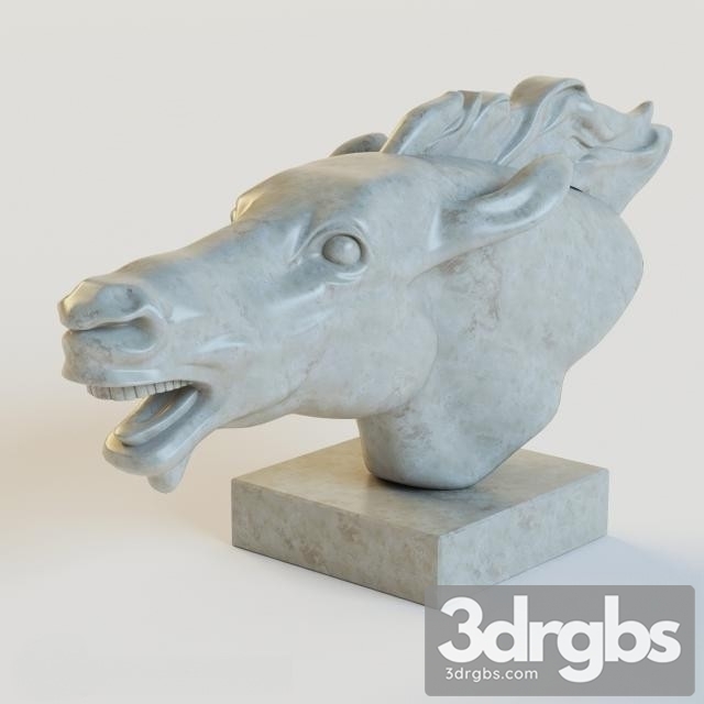 Gypsum Horse Head