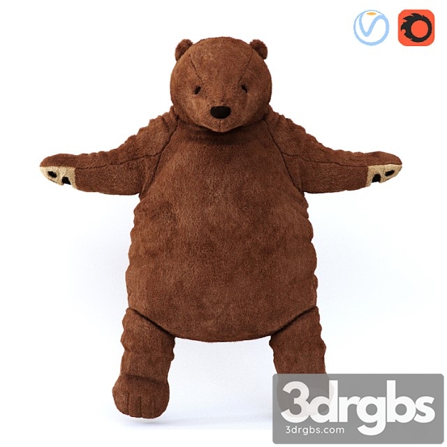 Soft Toy Brown Bear Dyungelskog