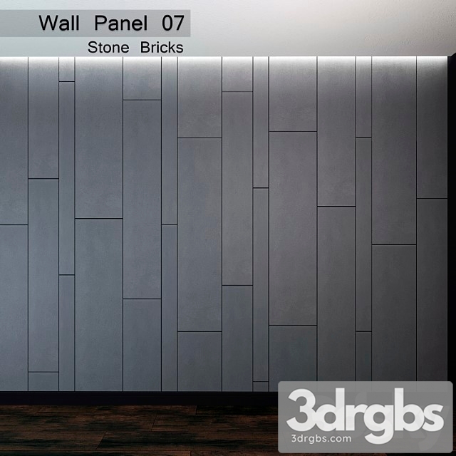 Wall panel 07. stone bricks