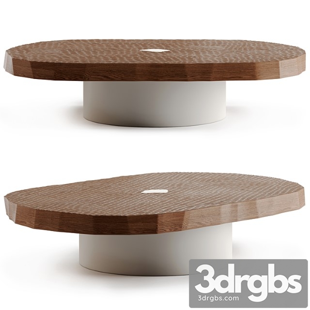 Craft oval coffee table by pierre augustin rose