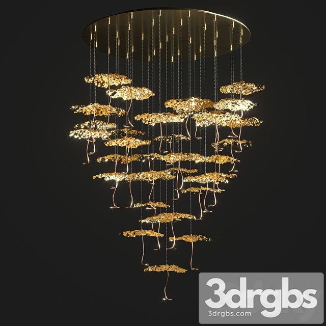 Gold Moon Chandelier Catellani Smith