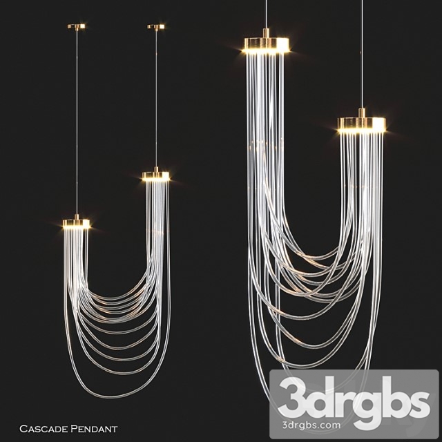 Double cascade pendant by morghen studio