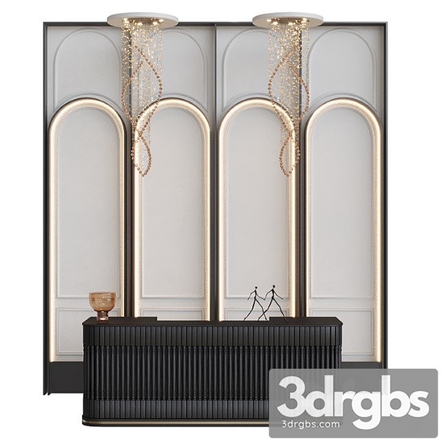 Neoclassical Reception Desk 13