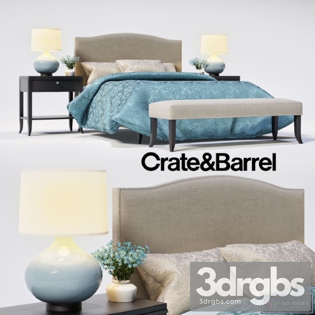 Crate Barrel Colette Bed