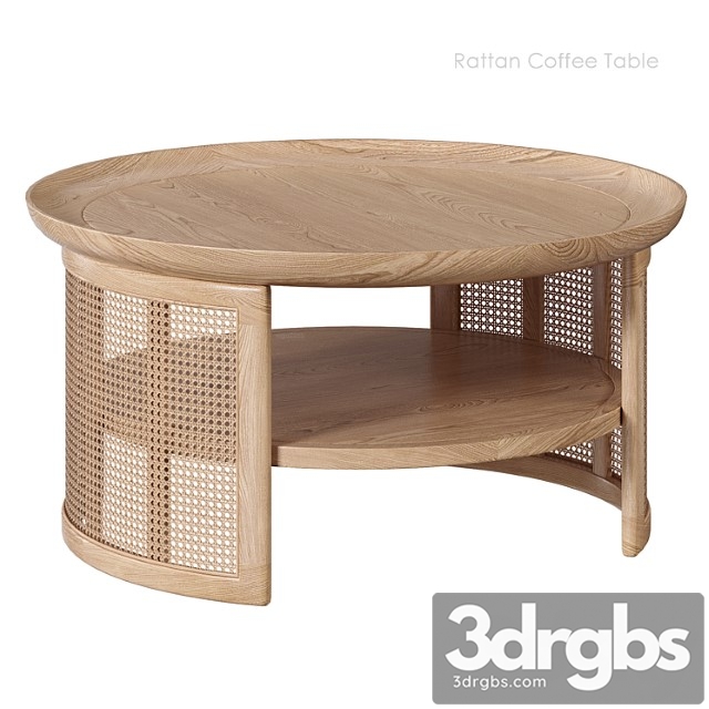 Homary rattan coffee table