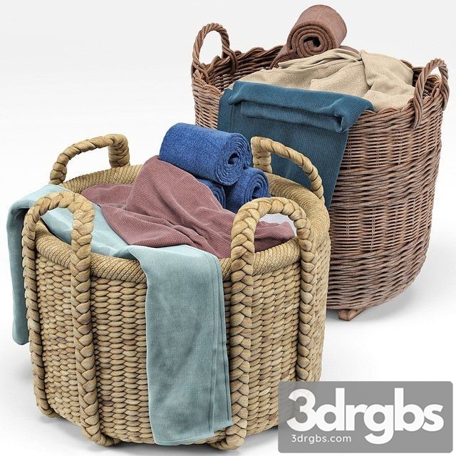 Borocay Wicker Floor Basket