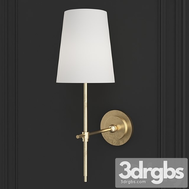 Adams Wall Sconce With Linen Shade 4