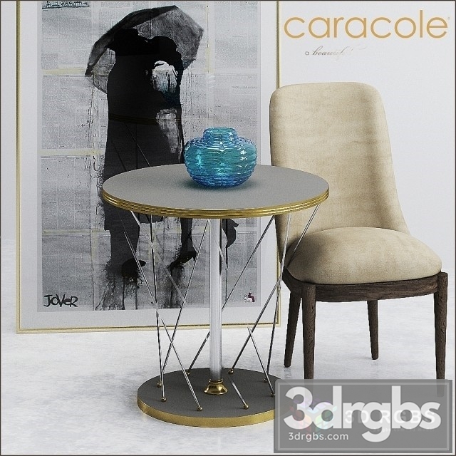 Caracole Table and Chair 01