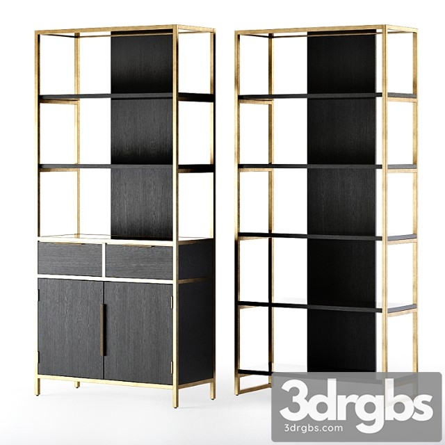 Crate and barrel oxford bookcase 2