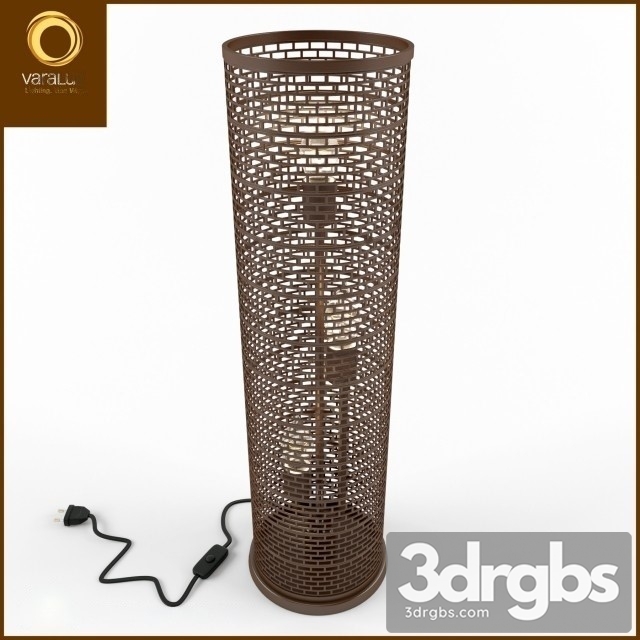 Lit Mesh Table Lamp Drum Shade