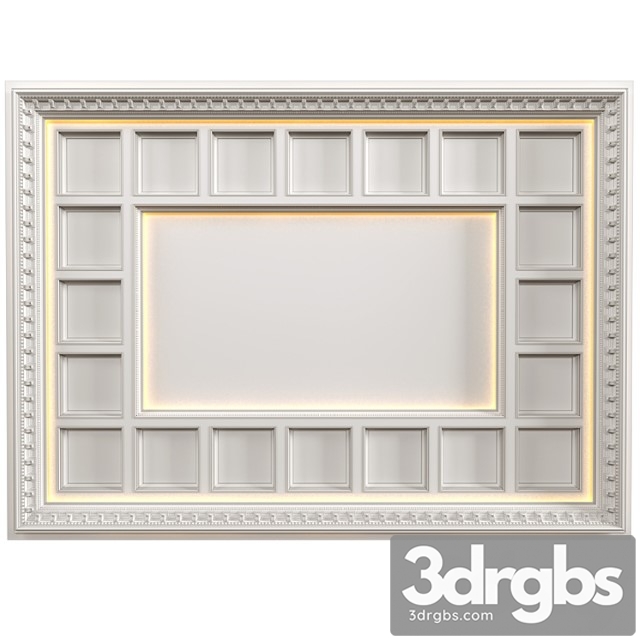 Art deco coffered illuminated ceiling.modern coffered illuminated ceiling