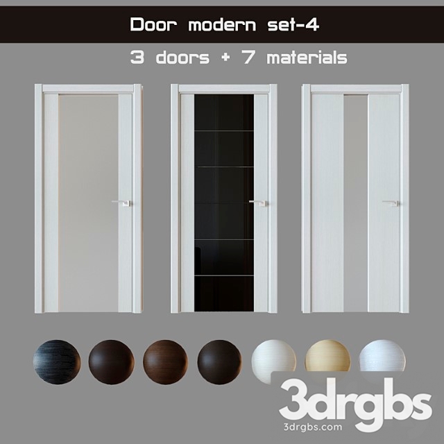 Door modern set 4